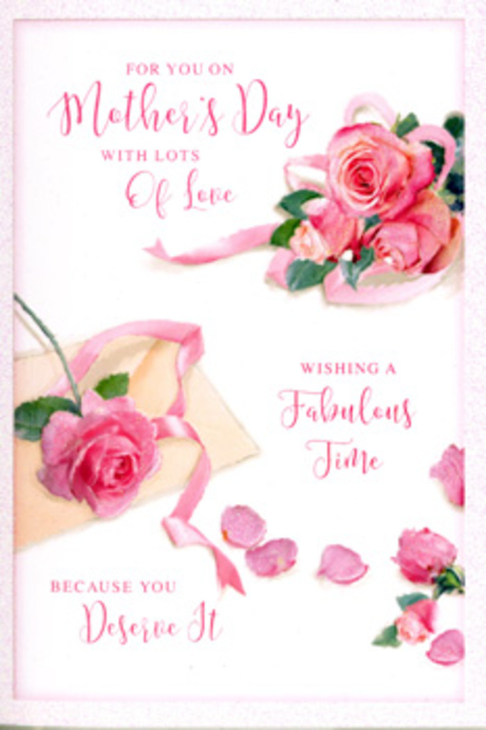 The Mother's Day card in this image presents a serene, floral composition that feels immediately familiar to anyone who has chosen flowers in West Ham for a special occasion. On a pale, uncluttered background, a generous group of pink roses takes centre stage, gathered as if resting after being unwrapped from brown paper. The roses are illustrated with careful attention to detail: each petal is softly shaded, moving from gentle blush tones at the outer edges to more saturated rose-pinks and hints of berry toward the centre. This gradient creates a sense of depth that makes the blooms appear full and touchable, like the kind of roses you might find freshly delivered to a home off Barking Road. Around the main cluster, a few petals have fluttered loose, resting casually nearby and lending the scene a relaxed, natural charm, as though the card has captured a fleeting moment in time. A light, pastel ribbon twists among the flowers, curving in loose, elegant loops that bind the elements visually, reminiscent of the careful finishing touches a florist adds before sending an arrangement out for delivery across E13. The ribbon's smooth texture contrasts gently with the more complex folds of the petals. Above and around the illustration, a Mother's Day message flows in graceful, cursive script, its looping letters reflecting the same softness found in the flower shapes. The words appear intentionally placed yet organic, like a personal note written with thought and affection. Diffused, calm lighting envelops the entire design, softening edges and reinforcing a sense of warmth and tenderness. The overall effect is that of a paper bouquet-subtle, romantic, and ready to accompany a real arrangement for a cherished mum in West Ham.